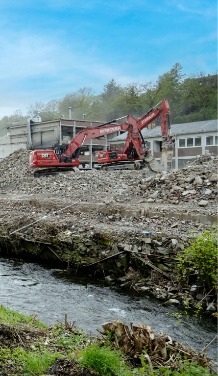 Rückbau:<br><strong><strong>Flächenrecycling Baureifmachung</strong></strong>