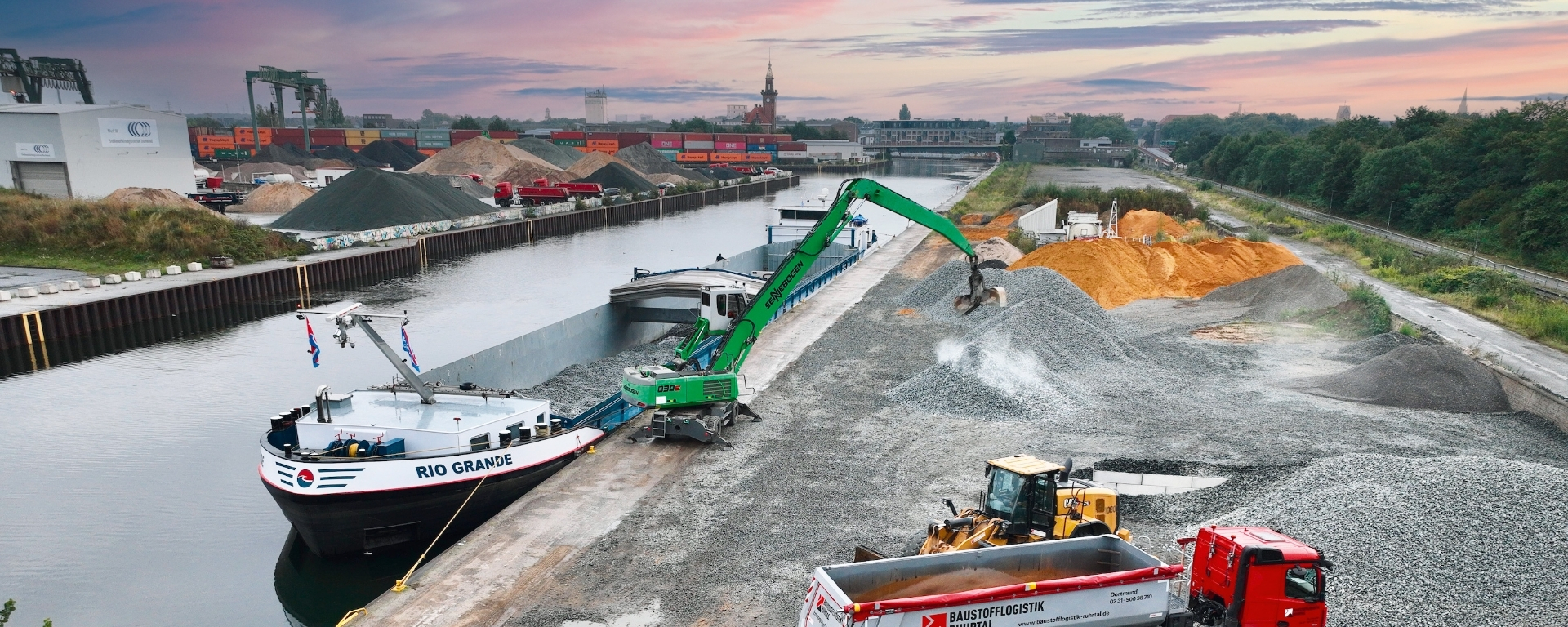 Trimodaler Knotenpunkt für die Bauwirtschaft 